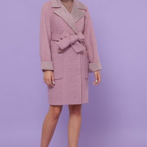 Демісезонне жіноче пальто рожеве | 19485
