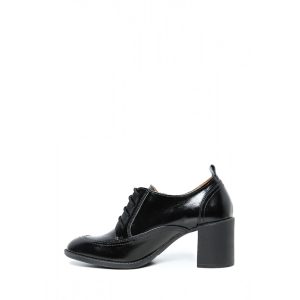 Туфли на шнуровке черные лак | 34054