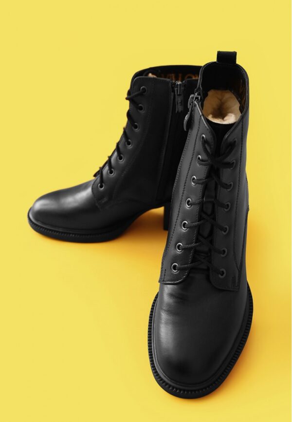 Теплі зимові черевики чорні | 37419