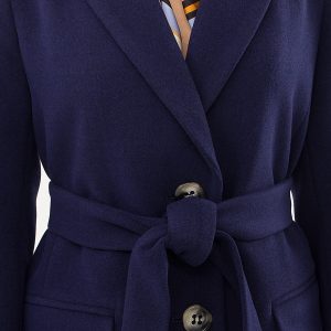 Синє пальто демісезонне | 40184