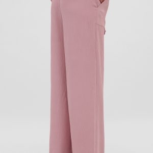 Літні широкі штани рожеві | 41425
