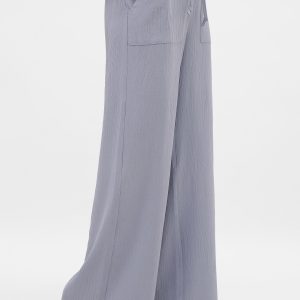 Літні широкі штани блакитні | 41434