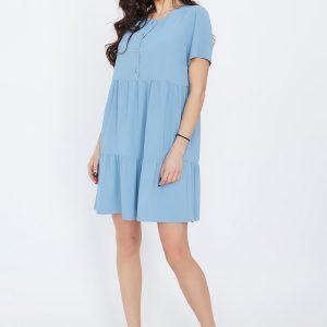 Блакитна літня міні-сукня | 44984