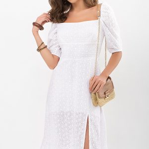 Легке біле плаття з прошви | 46071