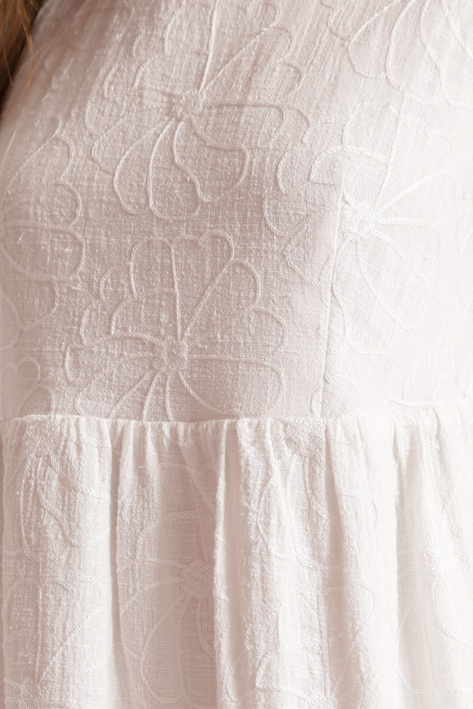 Літнє біле бавовняне міні-плаття | 48900