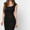 Святкова чорна сукня-футляр | 48855