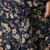 Літня синя максі-сукня у квіточку | 48877