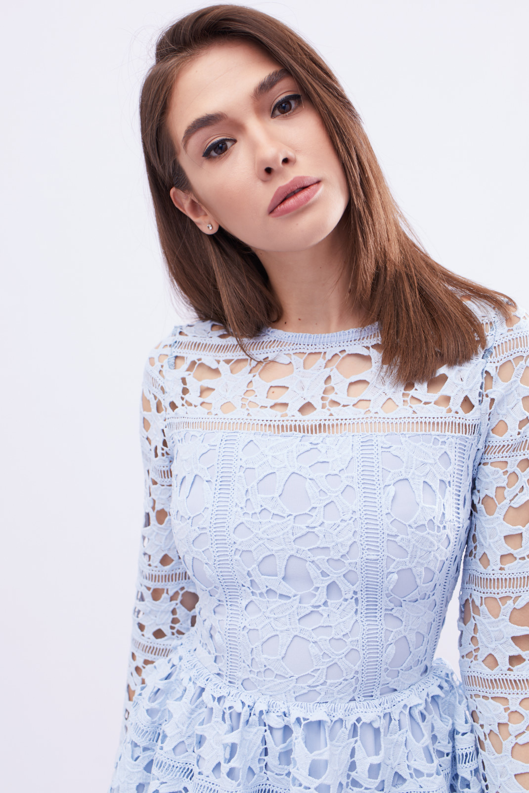 Літнє блакитне міні-плаття | 48917 Літнє блакитне міні-плаття | 48917