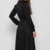 Шовкова сукня-міді чорна | 48846