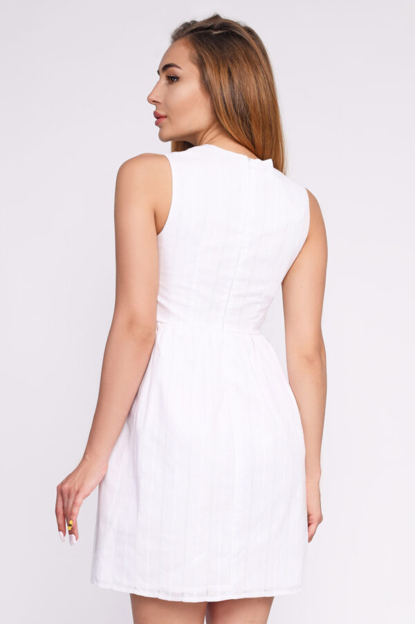 Літнє біле міні-плаття | 48890