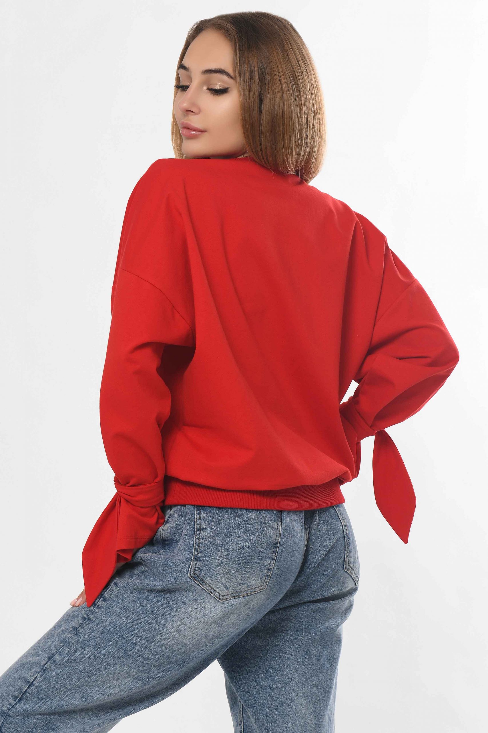 Світшот oversize червоний | 50373 Світшот oversize червоний | 50373