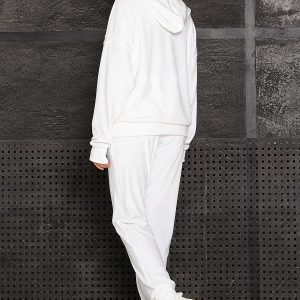 Велюровий спортивний костюм білий | 49807