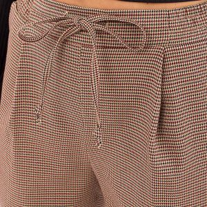 Ділові брюки капучино/бордо | 50659