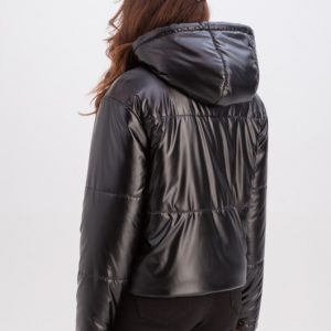 Демісезонна коротка куртка чорна | 51058