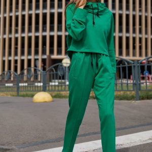 Прогулянковий костюм зелений | 51268