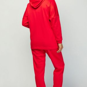 Теплий спортивний костюм червоний | 50634