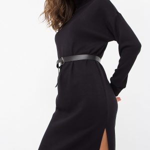 Чорна трикотажна сукня | 51702