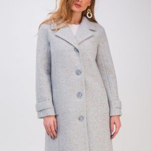 Демісезонне пальто сіро-блакитне | 51742