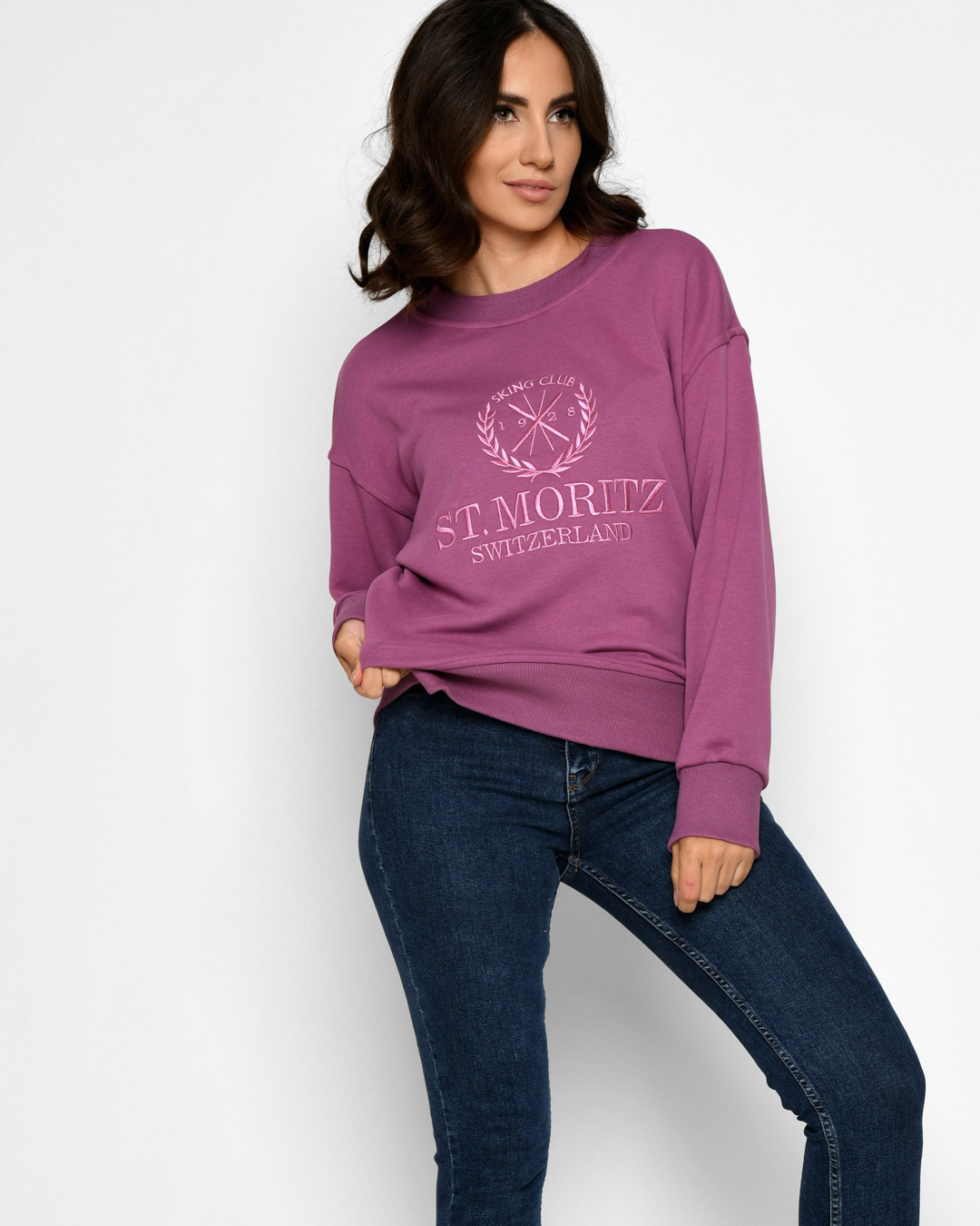 Жіночий світшот фіолетовий | 54584