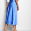 Шовкова спідниця-міді блакитна | 54767 Шовкова спідниця-міді блакитна | 54767