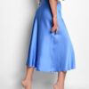 Шовкова спідниця-міді блакитна | 54767 Шовкова спідниця-міді блакитна | 54767