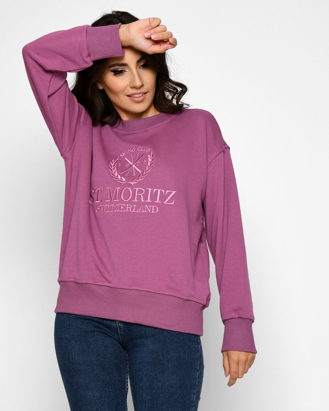 Жіночий світшот фіолетовий | 54584