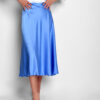 Шовкова спідниця-міді блакитна | 54767 Шовкова спідниця-міді блакитна | 54767