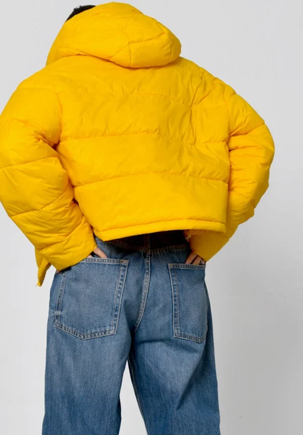 Куртка коротка демісезонна жовта | 55325
