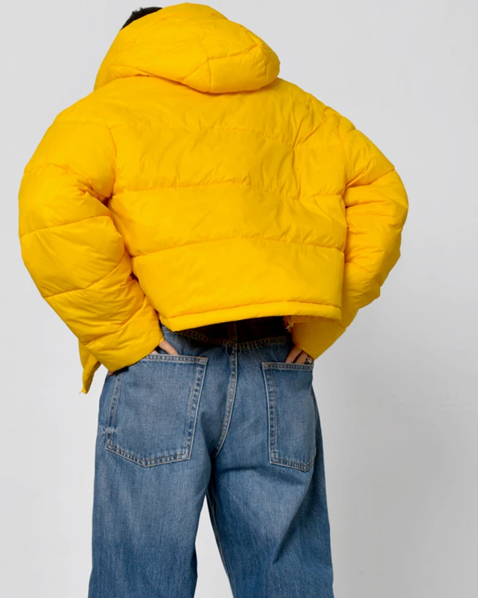 Куртка коротка демісезонна жовта | 55325 Куртка коротка демісезонна жовта | 55325