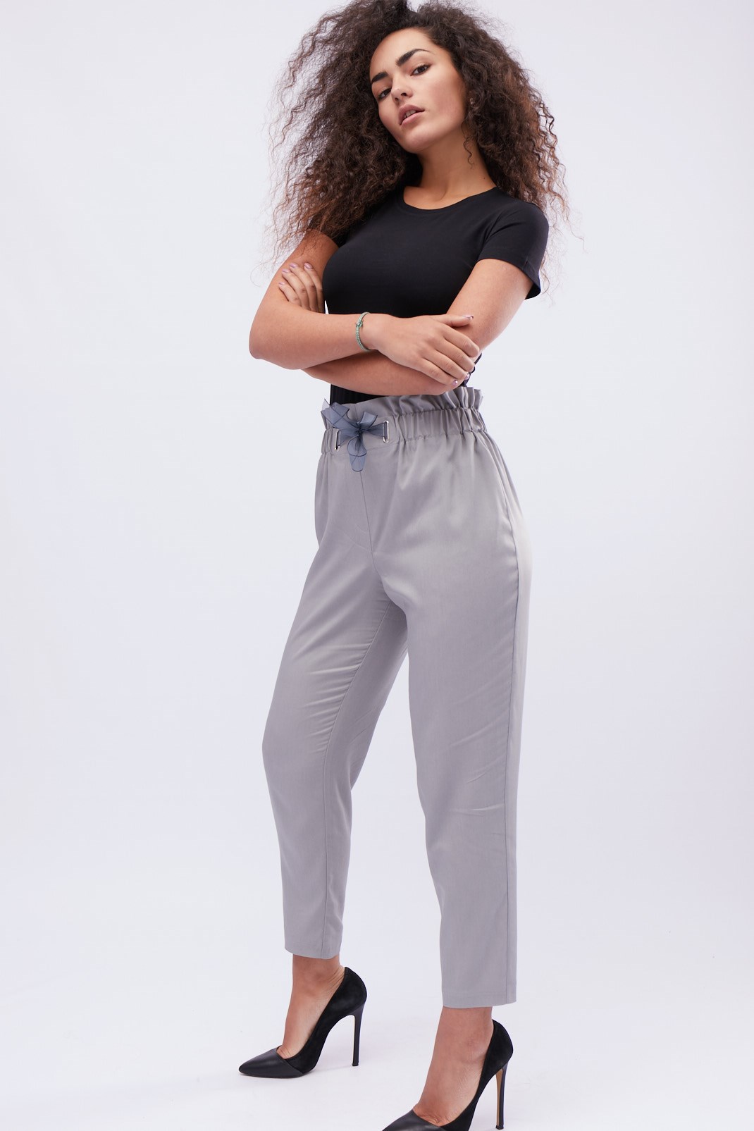 Жіночі штани-чіноси сірі | 55421