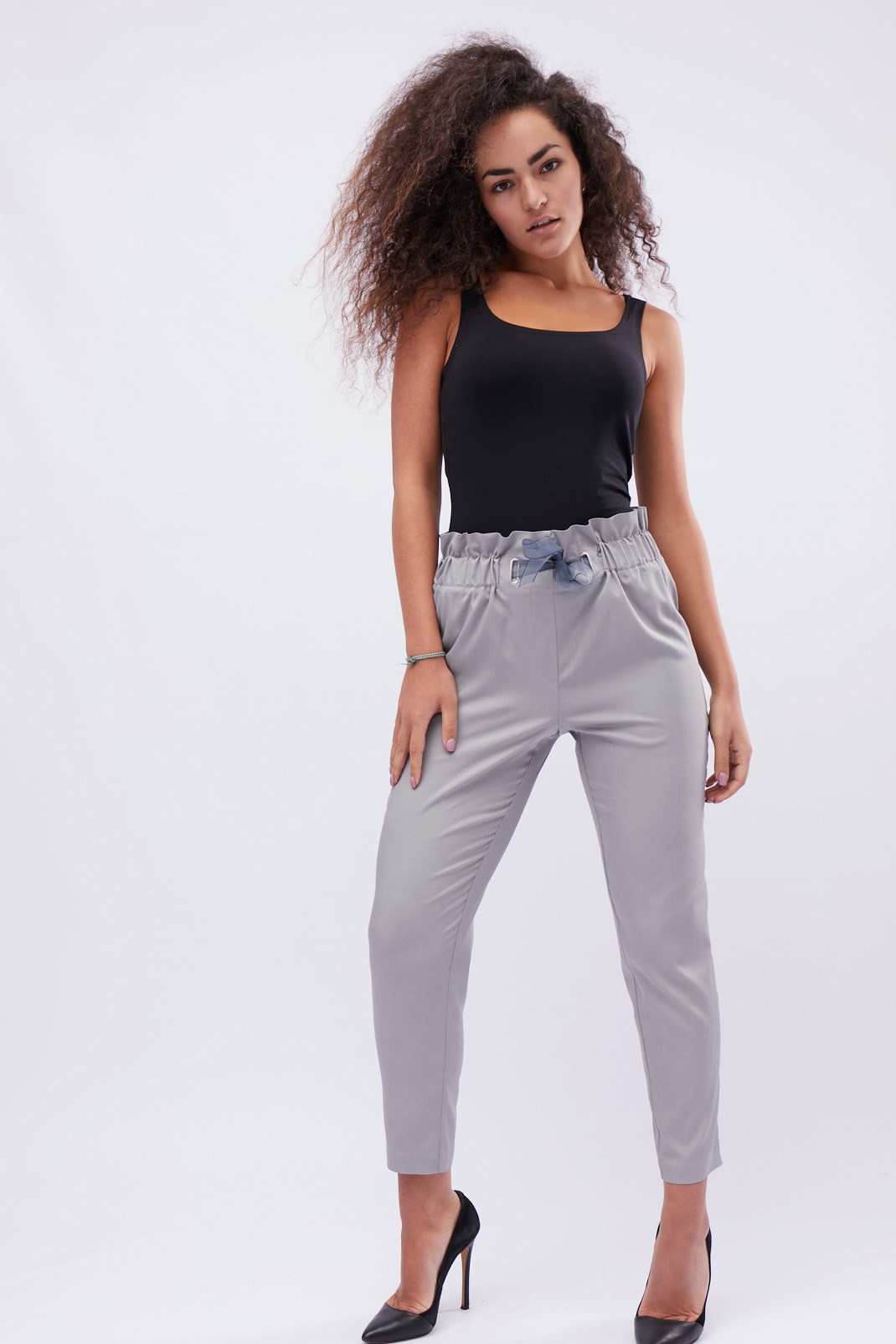Жіночі штани-чіноси сірі | 55421