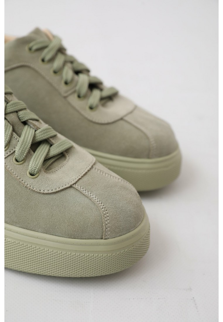 Кеди замшеві оливкові | 55956 Кеди замшеві оливкові | 55956