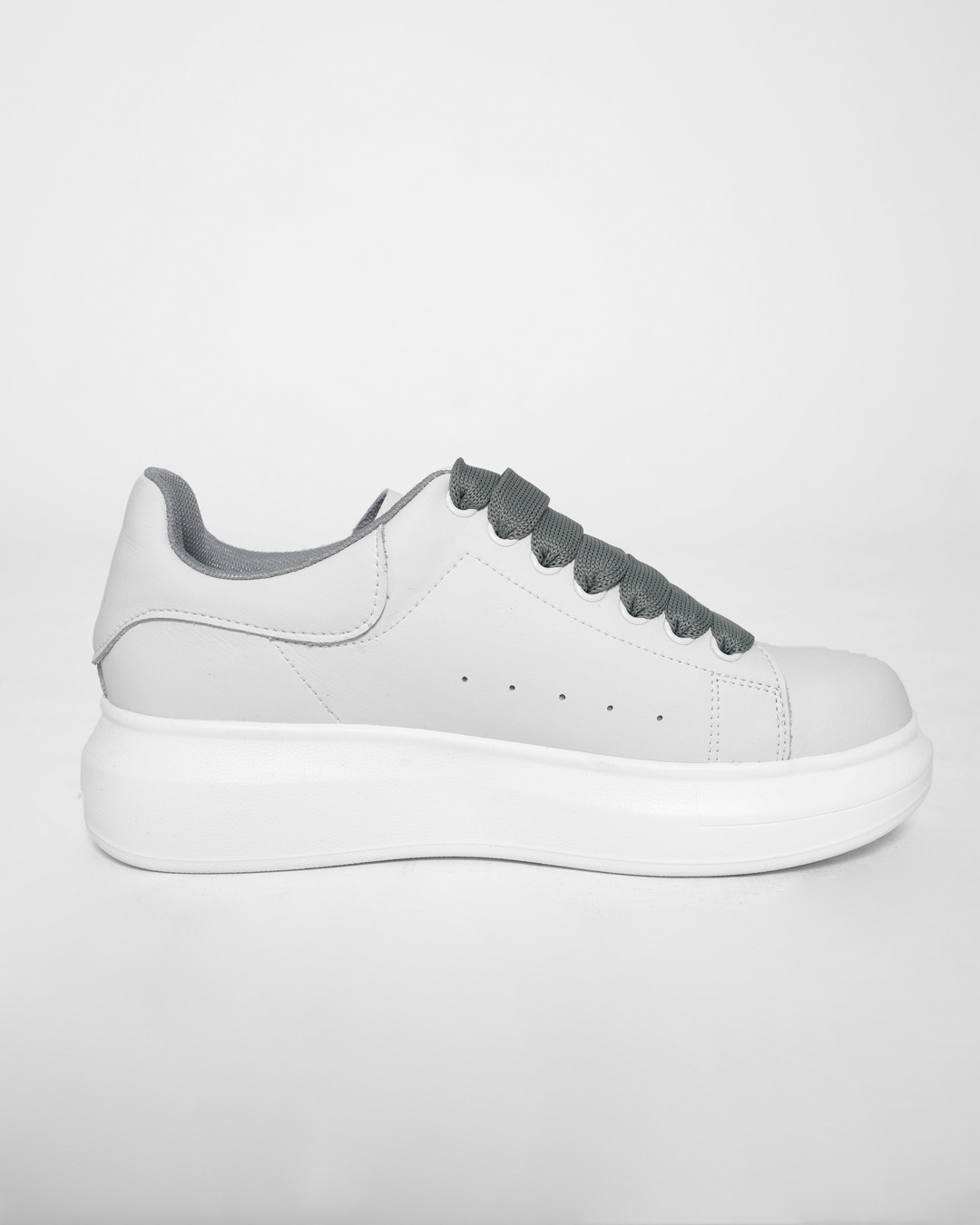 Кеди білі на середній підошві | 56827 Кеди білі на середній підошві | 56827