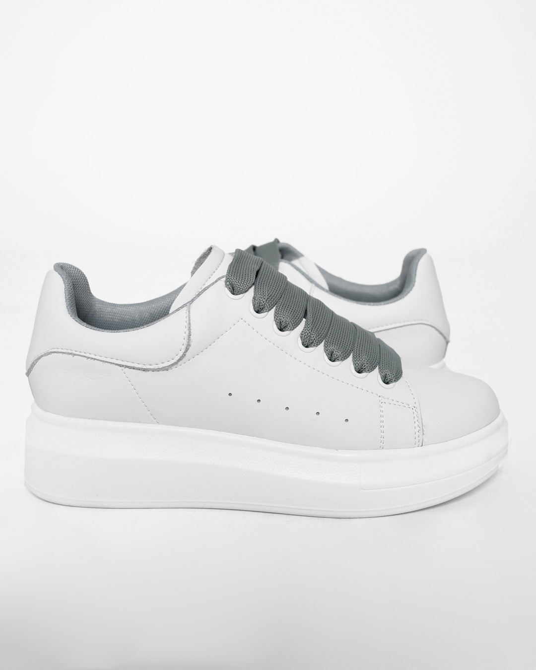 Кеди білі на середній підошві | 56827 Кеди білі на середній підошві | 56827