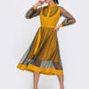 Комбіноване жовте плаття | 59939 Комбіноване жовте плаття | 59939