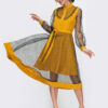 Комбіноване жовте плаття | 59939 Комбіноване жовте плаття | 59939