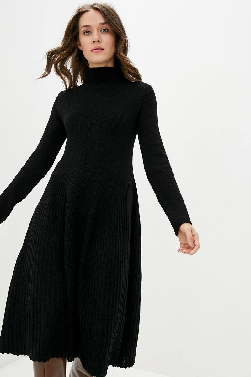 В'язана сукня чорна | 61044 В'язана сукня чорна | 61044