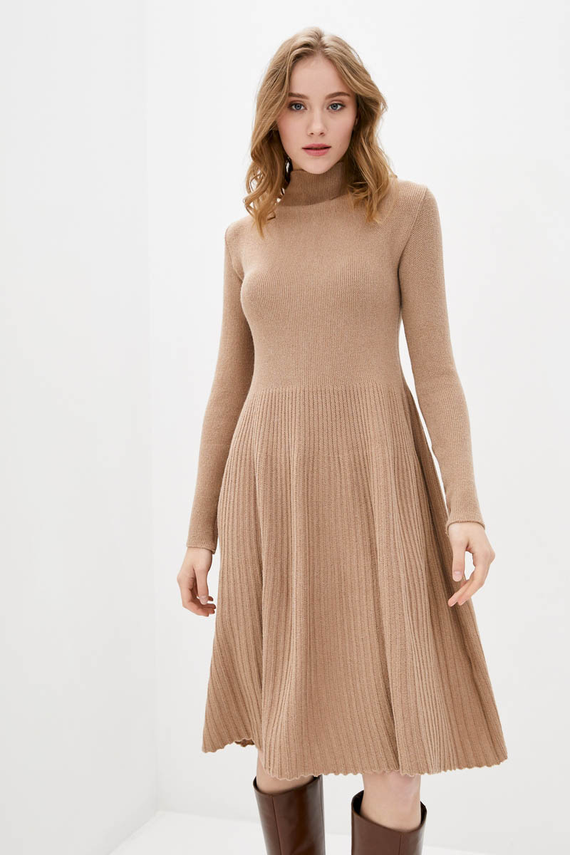 Трикотажна сукня кемел | 60723 Трикотажна сукня кемел | 60723