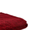 В'язаний плед бордовий | 61441 В'язаний плед бордовий | 61441