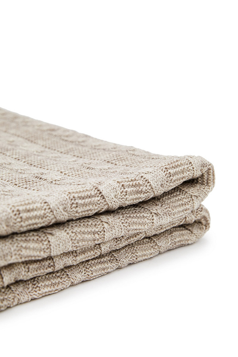 Плед двосторонній сіро-бежевий | 61528 Плед двосторонній сіро-бежевий | 61528