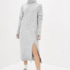 Сукня з коміром-хомутом світло-сіра | 63057 Сукня з коміром-хомутом світло-сіра | 63057