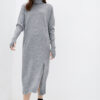 Сукня з коміром-хомутом сіра | 63064