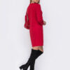 Лаконічна сукня міні червона | 63565 Лаконічна сукня міні червона | 63565