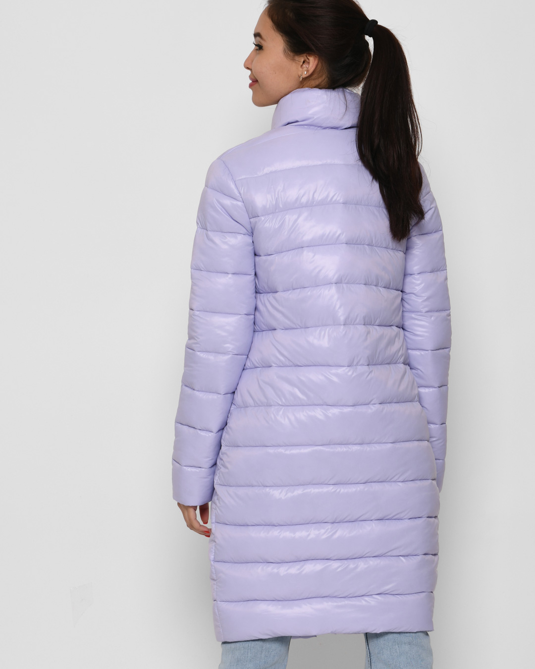 Демісезонна куртка-пальто бузкова | 64282