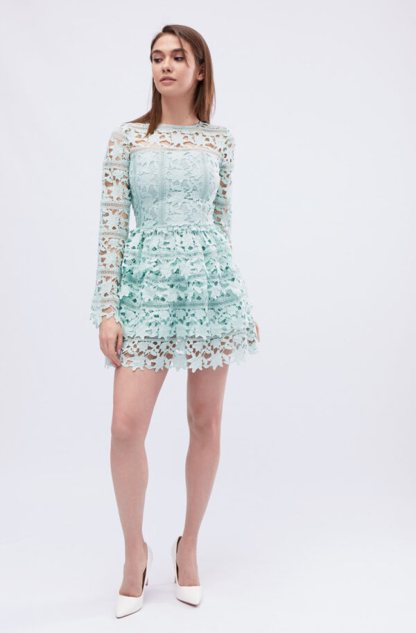 Літнє міні-плаття м'ятне | 64188
