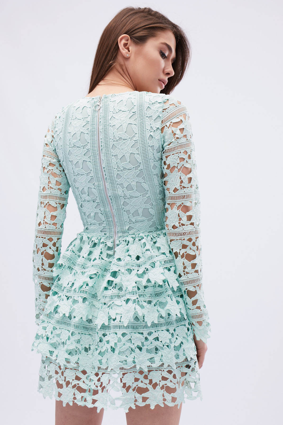 Літнє міні-плаття м'ятне | 64188 Літнє міні-плаття м'ятне | 64188