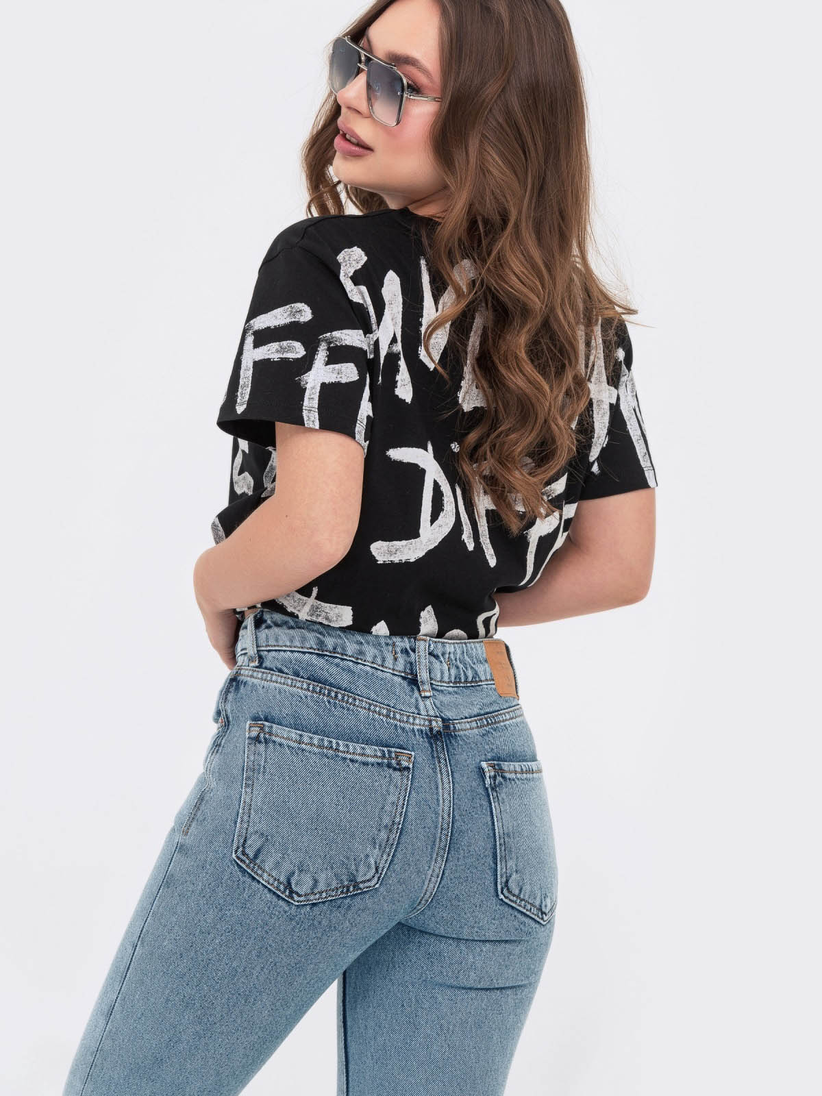 Бавовняні джинси-мом блакитні | 64311 Бавовняні джинси-мом блакитні | 64311