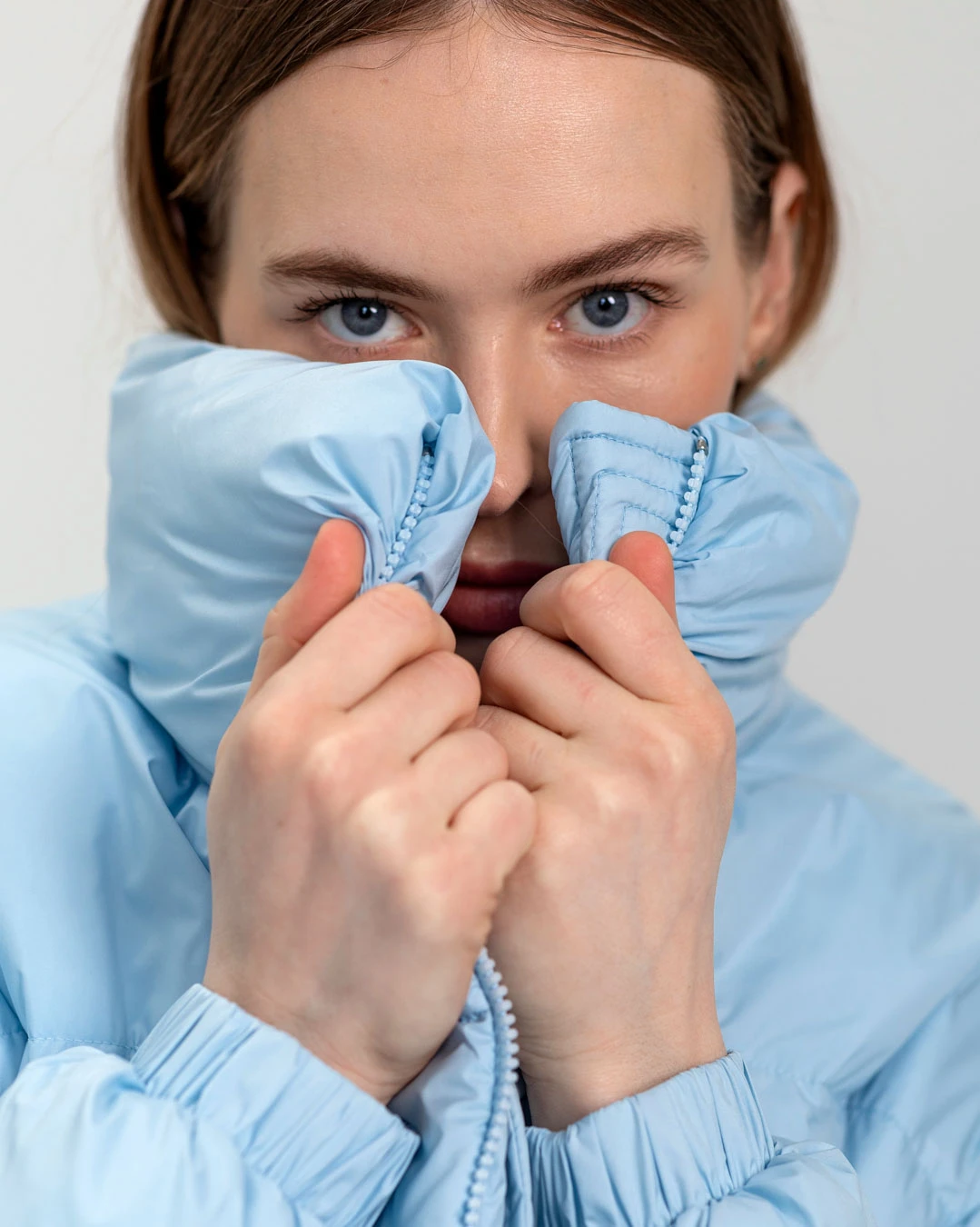 Жіноча демісезонна куртка блакитна | 65246 Жіноча демісезонна куртка блакитна | 65246