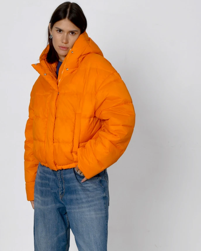 Демісезонна коротка куртка помаранчева | 64725