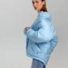 Жіноча демісезонна куртка блакитна | 65246 Жіноча демісезонна куртка блакитна | 65246